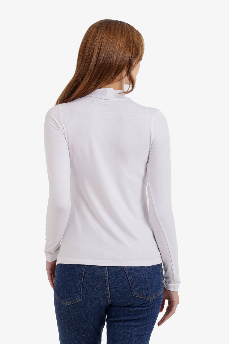 Carina Long Sleeve Basic Top - Image 4